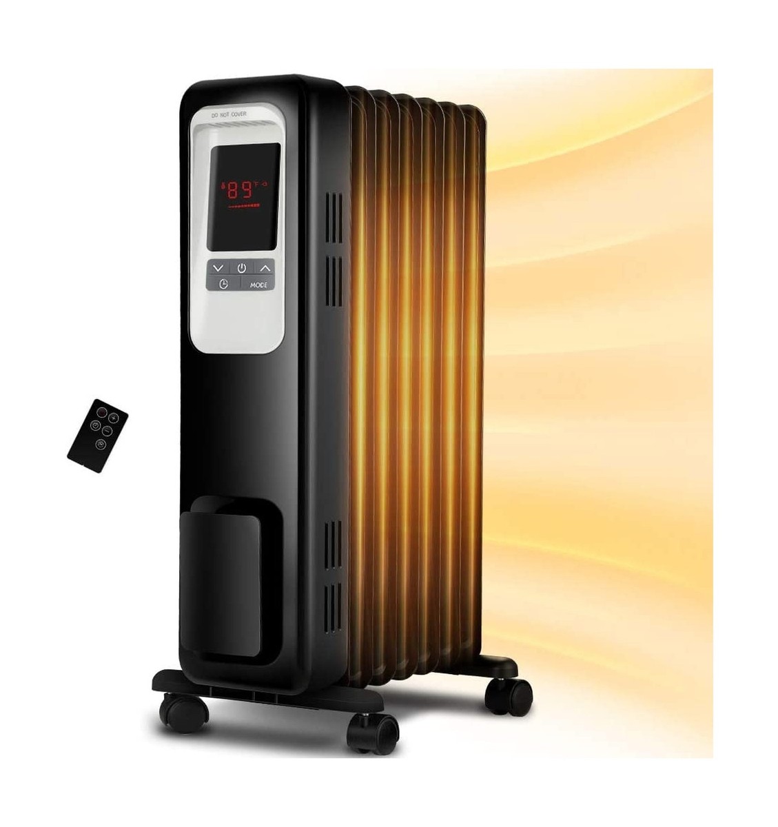 Space Heater, KopBeau 1500W Oil Filled Radiator Electric Heater