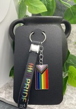 4" Silver-Tone Silicone Pride 2 in 1 Keychain Purse Backpack New Free Ship B1731