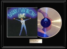 BARRY MANILOW LIVE LP WHITE GOLD SILVER PLATINUM TONE RECORD ALBUM RARE NON RIAA