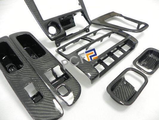For Nissan silvia S14 Zenki JDM Carbon 7pcs RHD Interior Sets Replacements Part