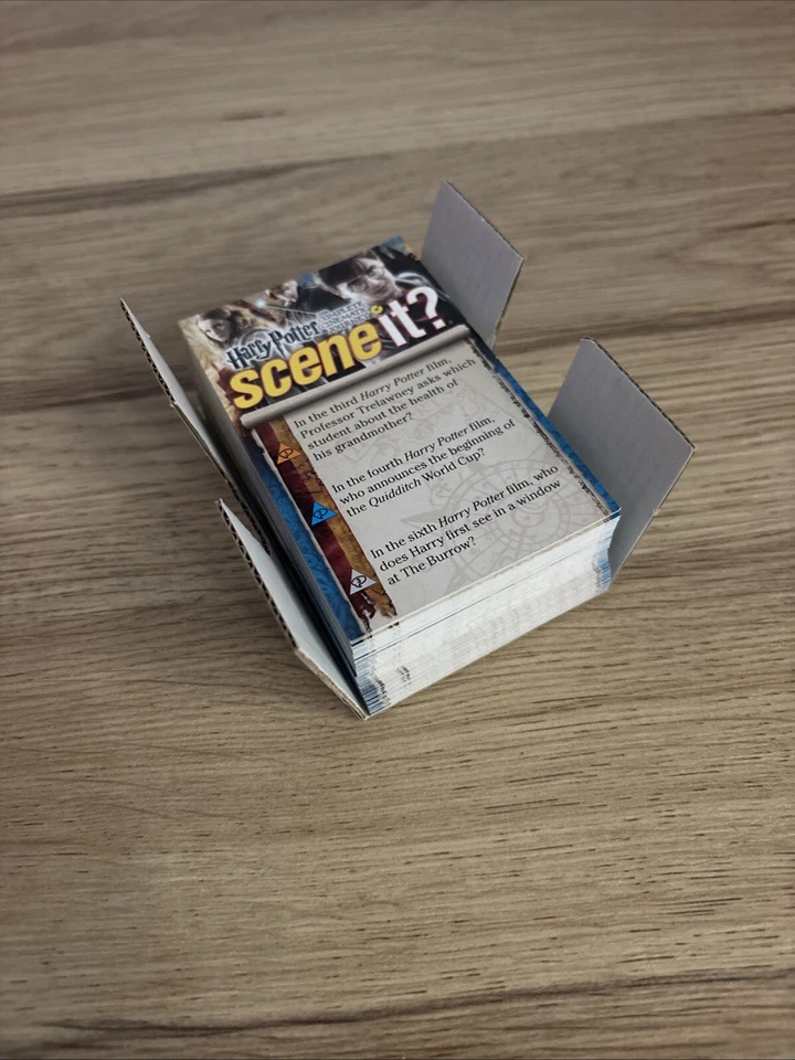 HARRY POTTER COMPLETE SCENE IT - Spare Set Of Question Cards - Image 2 of 2