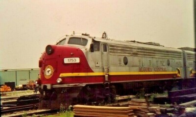 EI18 Train Slide ENGINE LOCOMOTIVE ALGOMA CENTRAL AC 1753 FP9A 