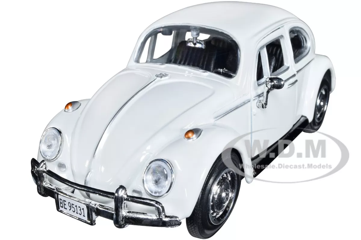 1966 VOLKSWAGEN BEETLE WHITE JAMES BOND 007 1 24 DIECAST MODEL BY
