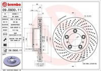 2X Brembo 09.D930.11 Bremsscheibe FüR Porsche