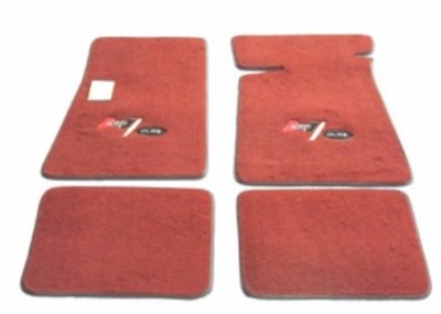 1983 1984 Hurst / Olds Logo Maple Red 4 piece GM licensed floor mats ...