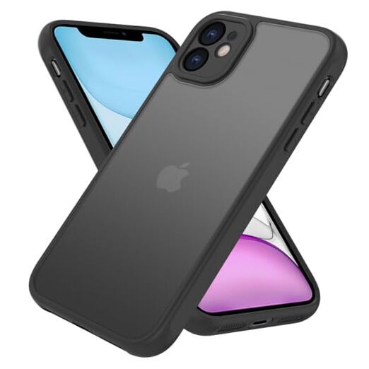 for iPhone 11 Case,Shockproof Military-Grade Drop iPhone 11 6.1 Matte Black