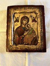 Byzantin Icon Hand Made In Mount Athos   Mary. 