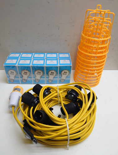 22m Festoon Kit Work Light 10 Lights - 110V