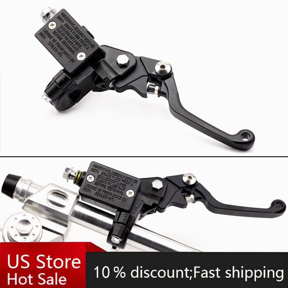 125mm Right Motorcycle Handlebar Front Brake Master Cylinder Lever Chrome