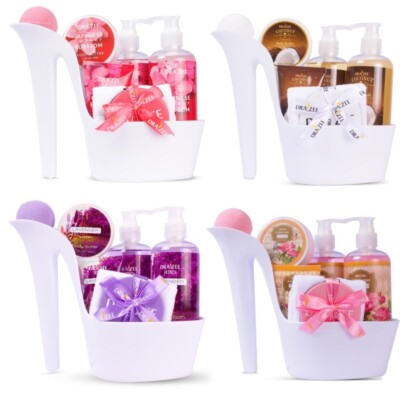 Draizee 32 Pcs Rose,Cherry,Coconut,Lavender Scented Scented Spa Gift Baskets
