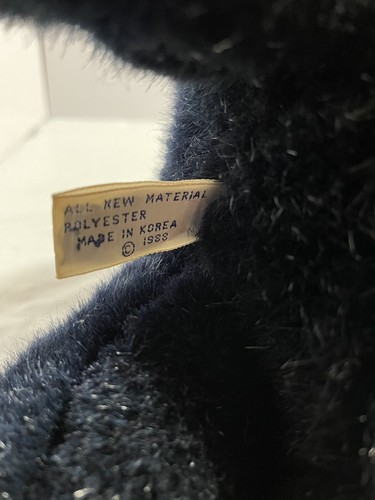 Wonder Toys - Black Panther Leopard Plush BIG Cat 1988 COI Calf 32" w/ Tail 12 - Picture 4 of 8
