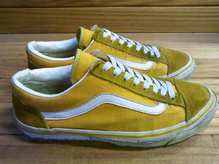 Vans Made in USA 80s Vintage Sneakers Old School Yellow Men s