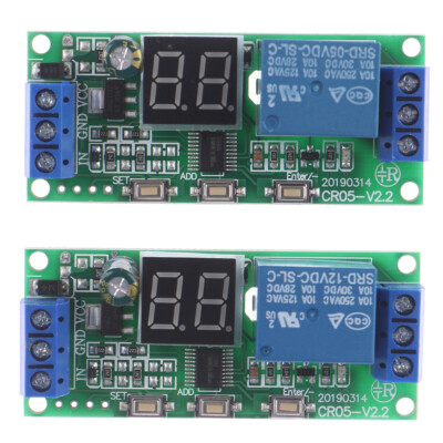 Multifunction Digital Time Infinite Delay Switch Timer Relay Module DC5V 12V 'RM