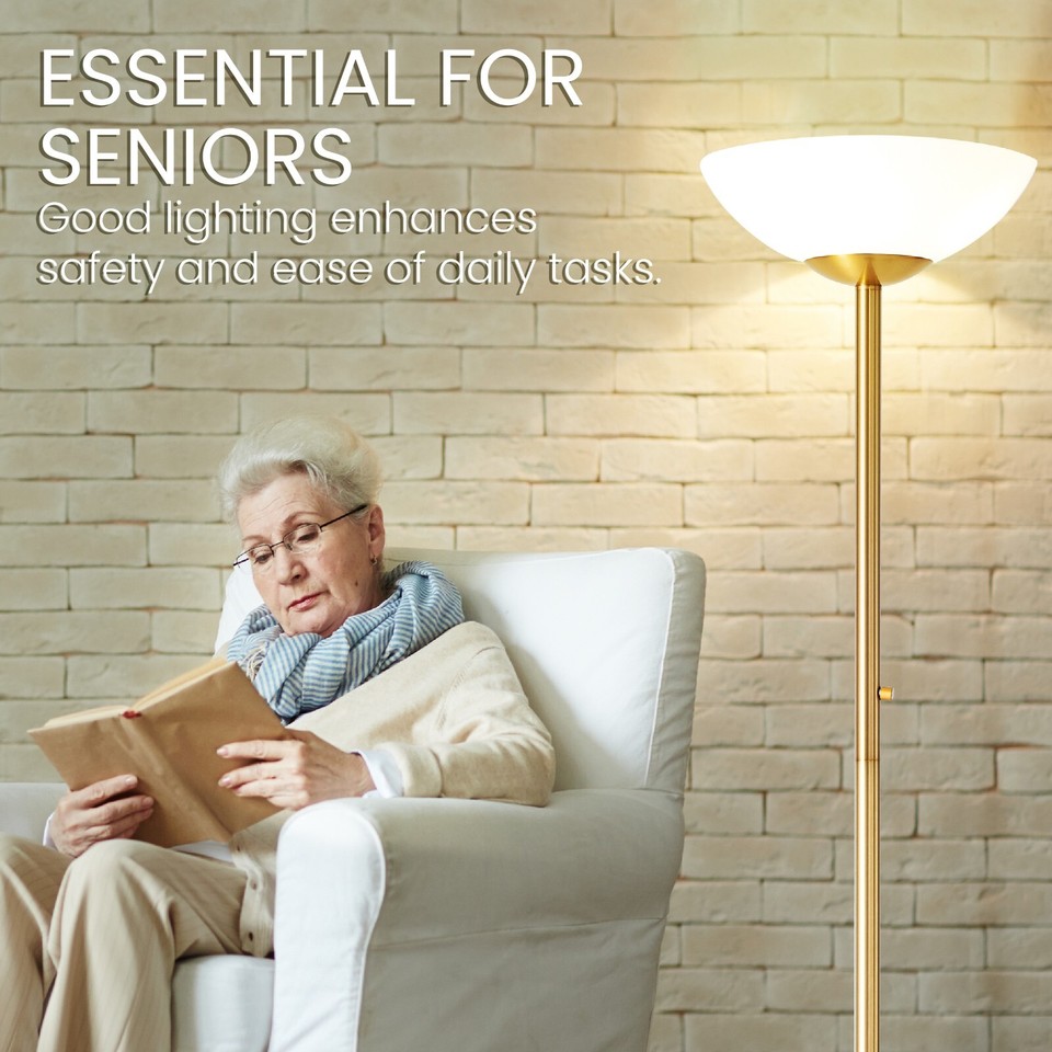 THE WORLDS BRIGHTEST FLOOR LAMP, 8000 Lumens!! solid, modern LED, Black ...