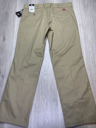 Dickies Pants Women 12 Khaki 774 Straight Original Fit Work Uniform Chino Casual - Picture 2 of 13