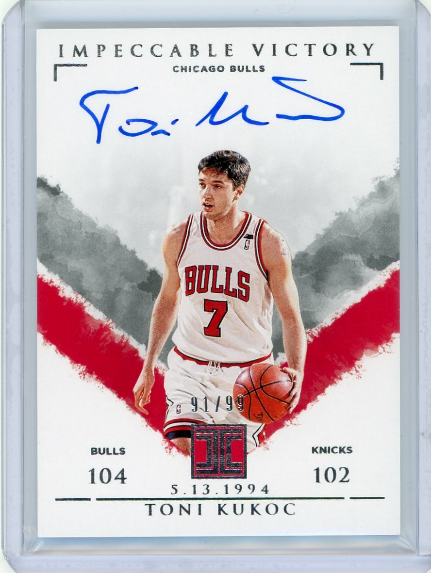 2019-20 Panini Impeccable Victory Autograph #IV-TKC Toni