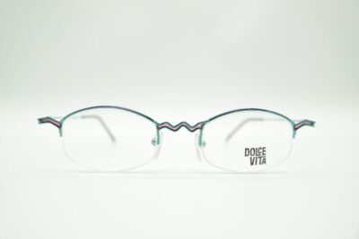 Vintage Casanova DVL-4 Mehrfarbig halbrand Brille Brillengestell eyeglasses NOS