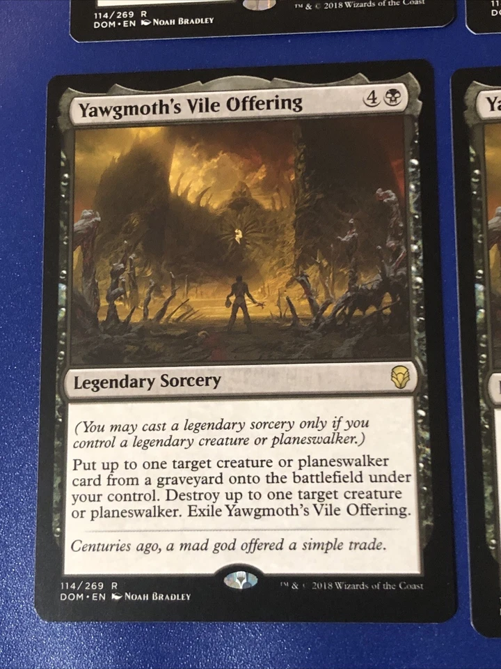 Yawgmoth’s Vile Offering X4 Dominaria Ex+ Condition See Pics Front Back - Image 3 of 4