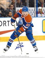 EDMONTON OILERS RYAN NUGENT-HOPKINS SIGNED 8X10 PHOTO W/COA 2015 ALL STAR GAME