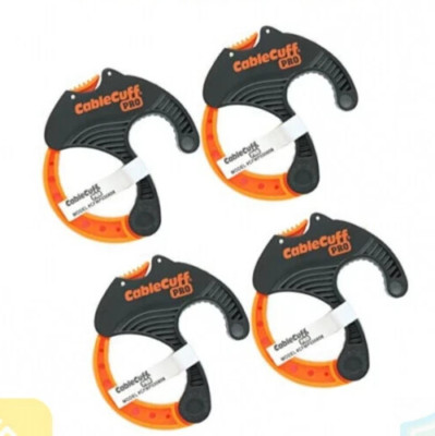 Cable Cuff PRO (4 Pack: 4x Medium 2 Inch Diameter) Adjustable, Reusable