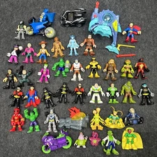 Imaginext And Other Random Figured Giant Lot Of Figures And Some Vehicles.