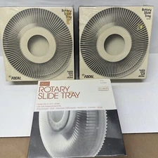 Lot of 3 Vintage Sears & Focal Rotary 80 Slide Tray for Sawyers GAF Ansco NOS