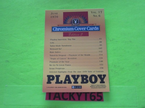 1996 PLAYBOY CHROMIUM COVERS EDITION 2 SINGLE CARD(S) NEW YOU CHOOSE - Picture 56 of 144