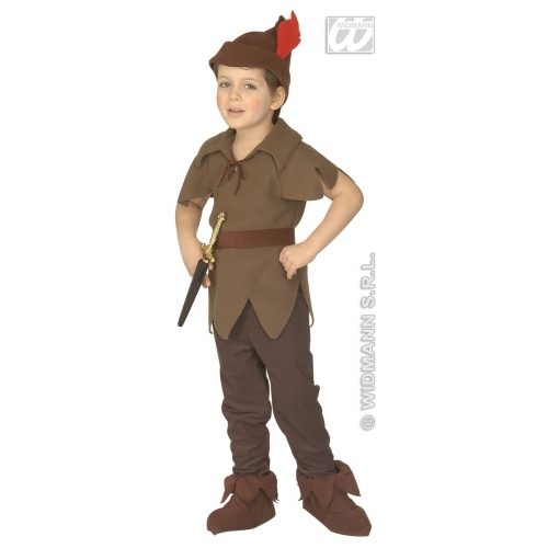 CARNEVALE COSTUME VESTITO PETER PAN BAMBINO 4/5 ANNI | eBay