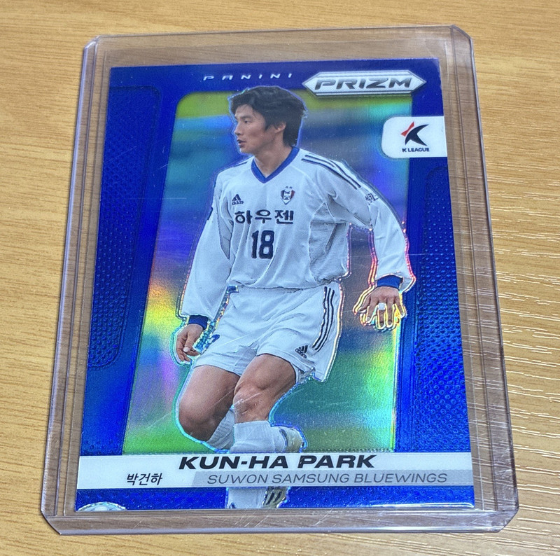 Panini 2024 Prizm K League Kun-Ha Park Blue Prizm /75 #179 Suwon Bluewings