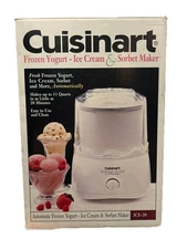 Cuisinart ICE-20 Automatic 1-1/2 Quart Ice Cream Frozen Yogurt Sorbet Maker
