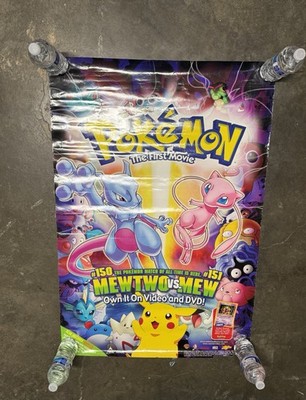 POKÉMON: THE FIRST MOVIE 1999 Original Movie Poster 27x40 Rolled Signs Of Wear