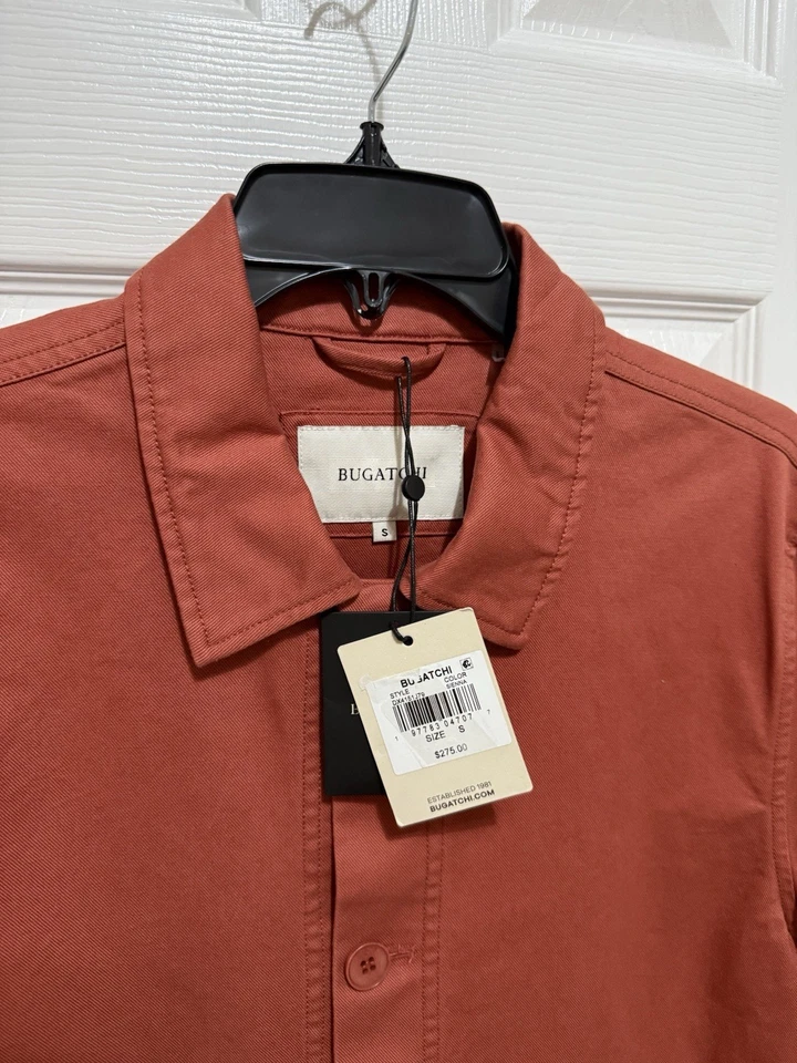 Bugatchi Blouson Jacket In Sienna Color (Size S). - Image 4 of 4