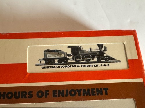 Tyco HO Scale 7705 General 4-4-0 Dampflok Bausatz Nr. 210 versiegelter Karton - Bild 3 von 8