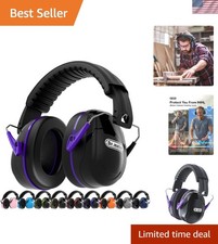 Ear Protection for Gun Range, 31dB SNR Noise Reduction Safety Ear Muffs, Hear...