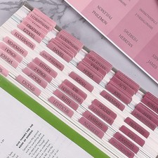 Bible Tabs Large Print Pink Laminated 80 Pcs for Bible Indexing