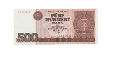 GERMANY (GDR) 1985 500 DEUTSCHE MARK BANKNOTE P33 UNCIRCULATED