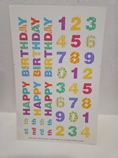VTG Vintage Stickers Current Inc 1992 "Happy Birthday" Sticker Sheet