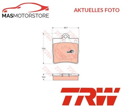 SATZ BREMSBELÄGE BREMSKLÖTZE HINTEN TRW GDB1335 A FÜR CHRYSLER CROSSFIRE 3.2L