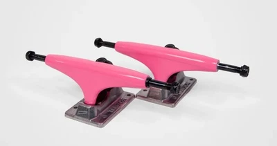 TENSOR TRUCKS Tensor Skateboard Trucks Alloys Safety Pink/Raw Set
