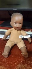 JC Toys Berenguer African American 11" Realistic Baby Doll with Soft Cloth Body