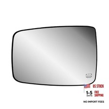Driver Left Side Door Mirror Replacement Glass Heated with Driver LH Side