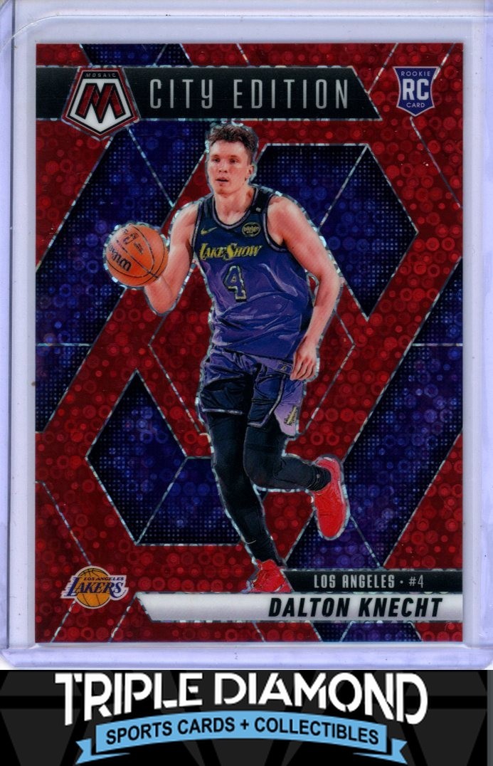2024-25 Panini Mosaic Dalton Knecht Rookie City Edition Red Disco #51/99 J483