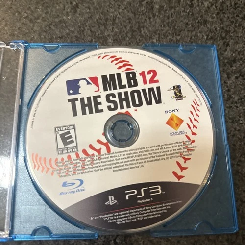 MLB 12 The Show PS3 PlayStation 3 - Disc Only Fast Free Shipping