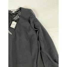 Avenue Black Nina Cape Dress Size 20 Flowy Sheer Sleeve V Neck Evening Gown