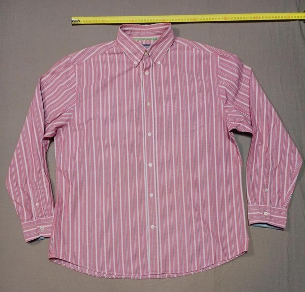 Men Maine New England Shirt Striped Cotton 40/L/48