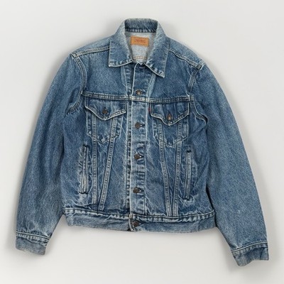 Vintage 1980s Levis Type 3 Trucker Blue Denim Jacket Made In USA Size 44