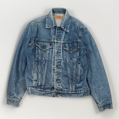 Vintage 1980s Levis Type 3 Trucker Blue Denim Jacket Made In USA Size 44