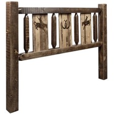 Rodeo Cowboy Solid Wood Headboard By Loon Peak