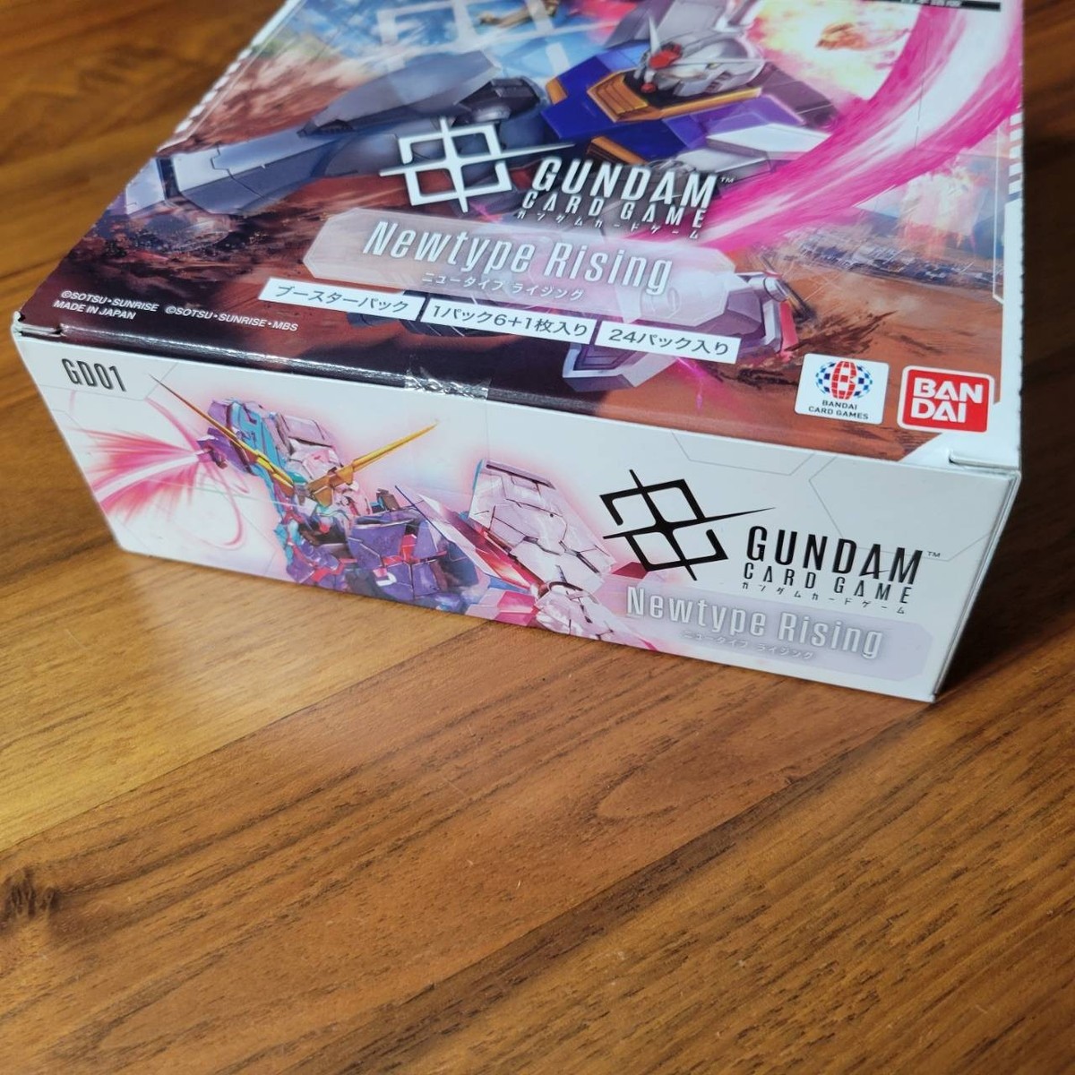 Gundam Card Game Booster Pack #1 Newtype Rising GD01 3 BOX