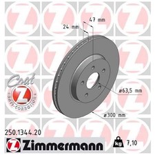 2x Bremsscheibe vorne für Ford Mondeo 3 B4Y B5Y BWY | 26238268